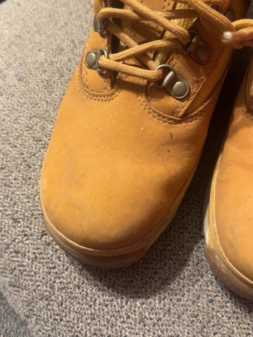 Timberland Yellow Tan Nubuck Lace-Up Boots